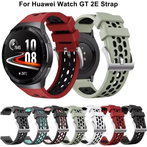 Sport Silicone Watch Strap For Huawei watch GT 2e SmartWatch Official Version Band Replacement GT2e WristBand 22mm Bracelet belt