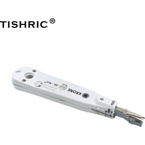 TISHRIC Original 10pcs Gray Krone Professional Telecom Phone Wire Cable Lsa-plus RJ11 RJ45 Optical Punch Down Network Tool Kit