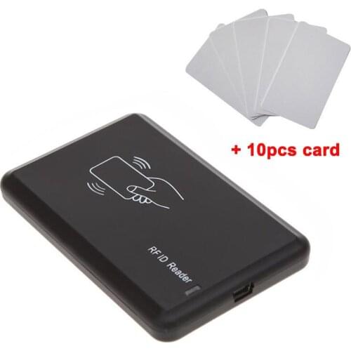 125Khz RFID EM4305 T5567 USB programmer reader writer copier with 10 pieces 5200 cards