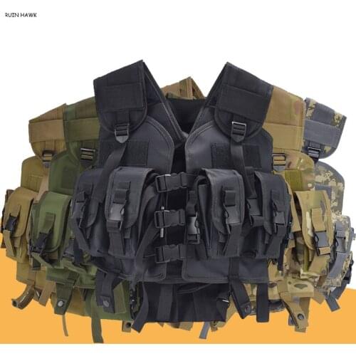 Military Equipment Tactical Vest Outdoor Modular Tactical Vest with Water Bag Paintball Bag 5-color Vest Airsoft Vest