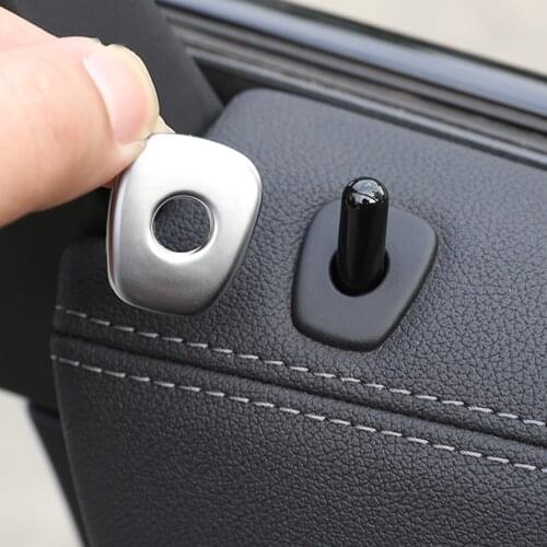 Car styling Lock Modified Door Pin Interior decoration cover Stickers Trim For BMW X3 X4 2018-2021
