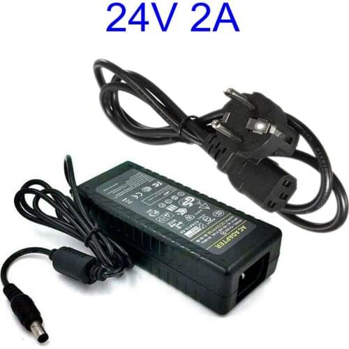 24V 2A AC DC Adapter Charger For Logitech Racing Wheel G27 G25 G940 APD DA-42H24 ADP-18L Power Supply With AC Cable
