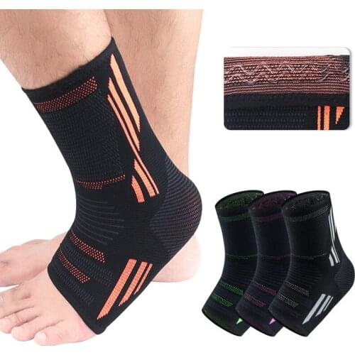 1 PCS Knitted Ankle Sleeves For Outdoor Sports Basketball Football Ankle Brace Protectors Anti-Slip Foot Support Anti-Sprain