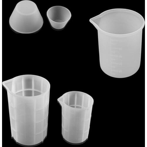 100/350ml Silicone Measuring Cups UV Resin Mold DIY Casting Split Cup For DIY Epoxy Resin Jewelry Accessories Making Tools