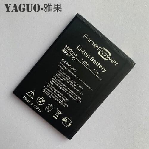 100% New High Quality 2000mah Battery For FinePower C1, Fine Power C1, C 1 Mobile Phone Batteries Batterie