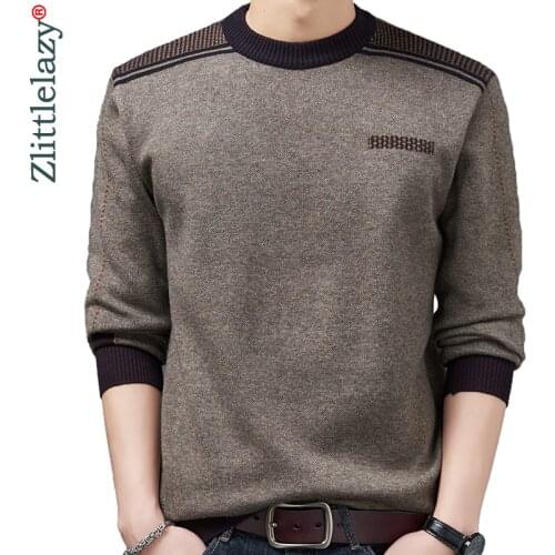 2020 Casual Thick Warm Winter Luxury Knitted Pull Sweater Men Wear Jersey Dress Pullover Knit Mens Sweaters Male Fashions 02150