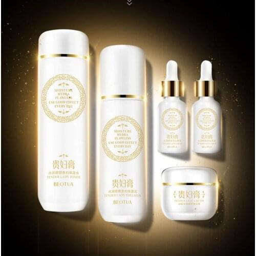 5 Piece Set Face Skin Care Products Hydrating Moisturizing Facial Care Mild Delicate And Tender Smoothing