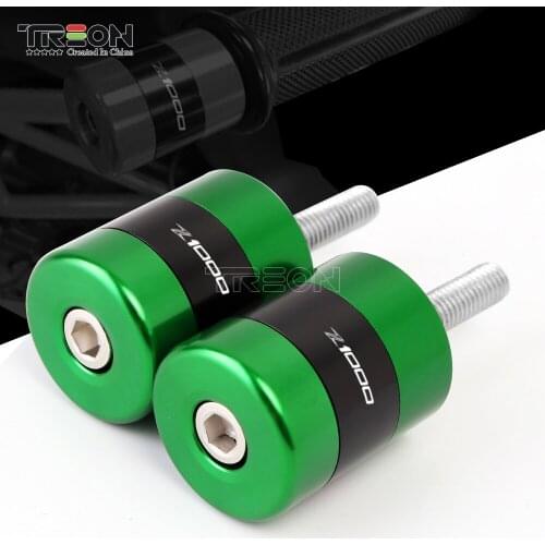 Motorcycle Accessories CNC Handlebar Grips Bar Ends Cap Slide For kawasaki Z1000 Z1000SX 2010-2016 2017 2018 2019 LOGO Z1000