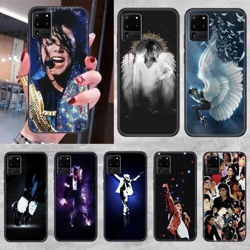 Michael Jackson Phone case For Samsung Galaxy Note 4 8 9 10 20 S8 S9 S10 S10E S20 Plus UITRA Ultra black pretty funda trend