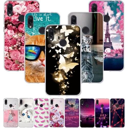 For Xiaomi Redmi Note 7 Pro Case Cover Phone Funda for Redmi Note 7 Case Silicone Soft TPU Coque for Xiomi Redmi Note 7 Pro Case
