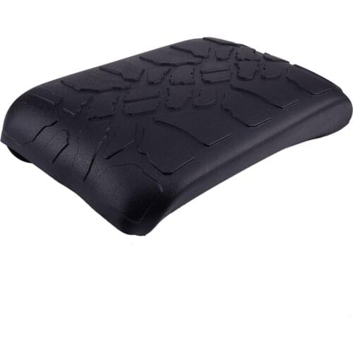 Black Rubber Car Center Console Armrest Pad Cover Cap Mat Fit for Jeep Wrangler JK 2007 2008 2009 2010