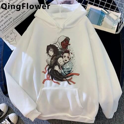 Demon Slayer Kimetsu No Yaiba hoodies male harajuku plus size Oversized graphic male hoody y2k aesthetic plus size