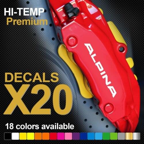 For 20XALPINA HI-TEMP PREMIUM BRAKE CALIPER DECALS STICKERS CAST VINYL Car Styling
