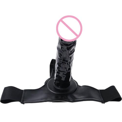 Sex Toys Adult Game Product for Couples Black Realistic Strap-On Dildo for Beginner huge dildo Silicone Waterproof Gay Harnesses