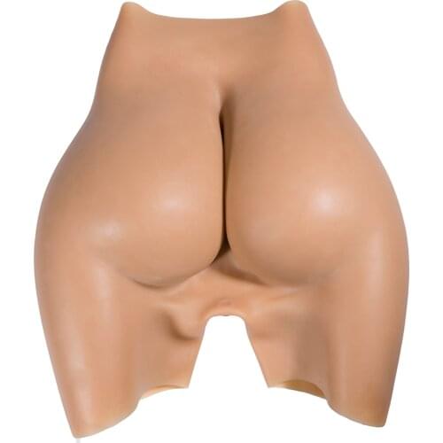 LKZ3X Size M/6000g Artificial Silicone Hip Buttocks Enhancer Underwear With Fake Labia For Drag Queen Crossdresser Sexy Cosplay