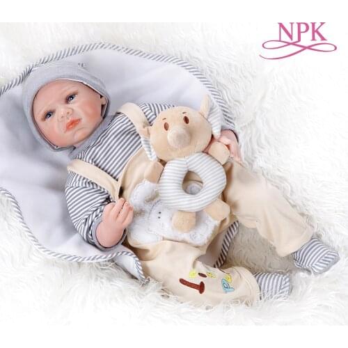 20inch 52CM newborn baby doll lifelike hand detailed painting pinky look reborn baby soft body cuddly baby doll collectible toy