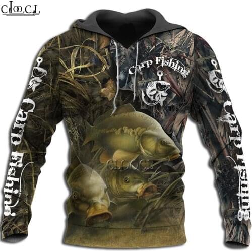 CLOOCL Fashion Men Hoodie Cool Carp Fishing 3D Print Harajuku Sweatshirt Unisex Casual Pullover Hoodies Tracksuit Drop Shipping