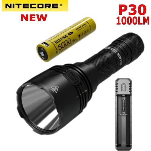 NITECORE New P30 Flashlight CREE XP-L HI V3 LED max 1000LM 8 Working Modes beam distane 618 meter LED torch outdoor rescue light