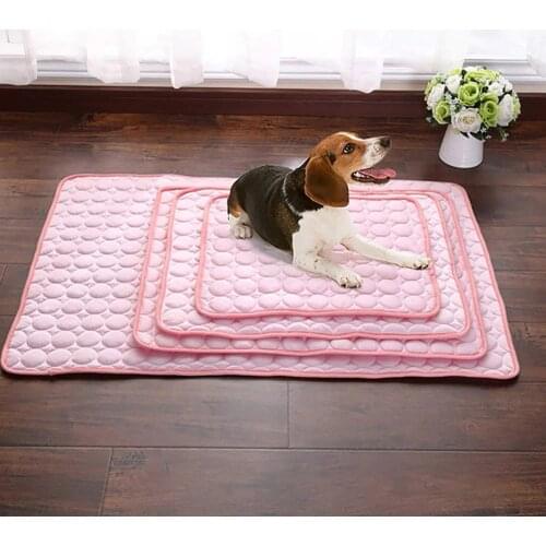 Hot Selling A Variety Of Sizes Dog Cooling Pet Ice Pad Pet Mat Bed Cat Summer Portable Gel Solid Color Comfortable Cooling Pad