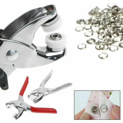 Pliers tool for skin care 9.5mm metal prong snap Buttons 100 sets Clamps Press rivets Poppers childrens sliders buckle