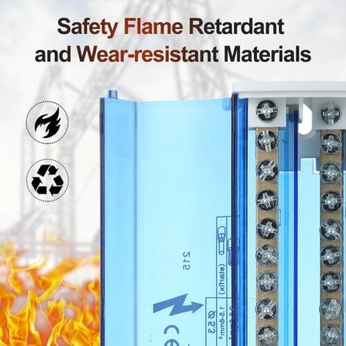 Terminal Distribution Box Connection Box Junction Box with Cover Din Rail Terminal Block Line-divider Wire Terminal Block Guide