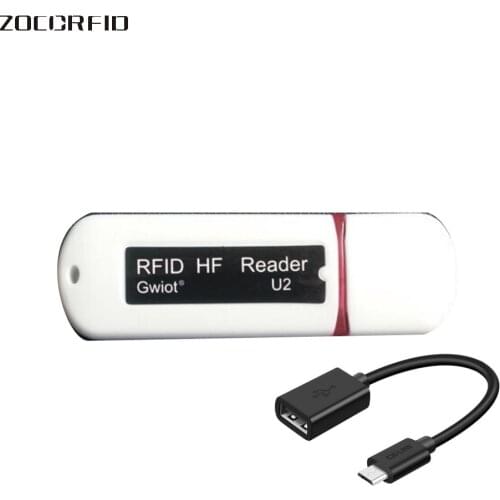 Free Shipping(1 Pc) 13.56Mhz RFID Reader USB Proximity Sensor Smart IC Reader + 10 Pcs 13.56Mhz support android windows