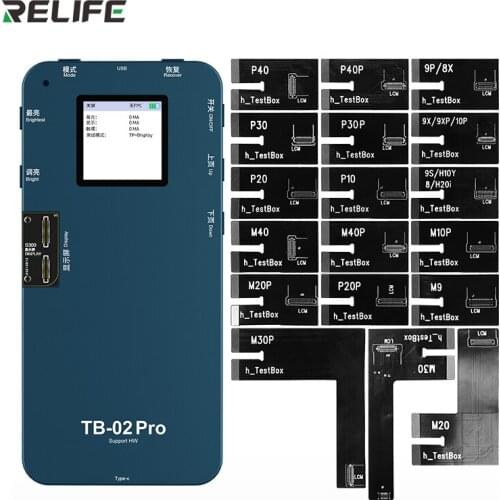 RELIFE TB-02 Pro HW Screen Board Tester Display Touch Repair Test Box for HW P10/P20/P20P/P30/P40/Mate9/Mate10 Pro/Mate20/Mate30