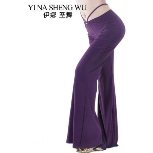 1Pc Tribal Belly Dance Pants Crystal Cotton Pants Belly Dance Practice Trousers 9 Colors Tribal Dance Costume Belly Dance Pants