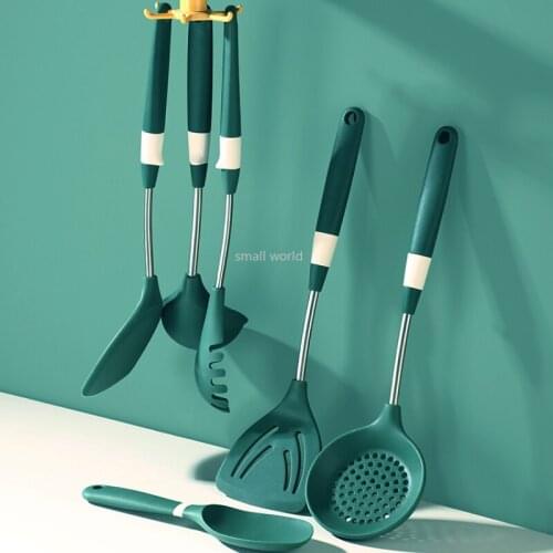 Silicone tongs spatula non-stick cookware cooking spatula soup spoon kitchenware set kitchen essentials turkish kitchenware