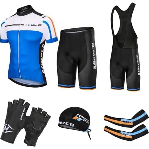 2021 Blue Cycling Clothing Male Bike Jersey Set Quick Dry Man Cycling Maillot For Bicycle Summer 5D Gel Motorcycle Accessories