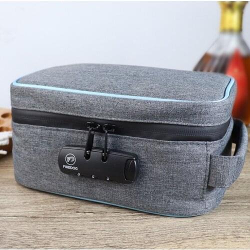 Smoking Smell Proof Stash Bag Tobacco Storage Bag Combination Lock Container Home Travel Carbon Lined Smell Cigarette Case