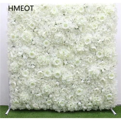 40*60cm Wedding Backdrop Decor Dahlia Rose Flower Wall Panels Silk Artificial Flower Wall Party Event Scene Flower Arrangement