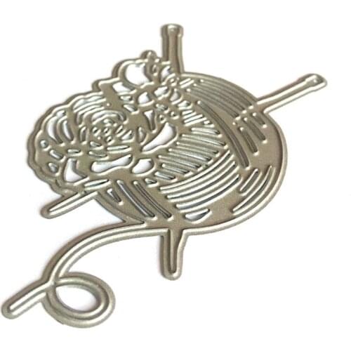 Coiled Sewing Thread Carbon Steel Scrapbooking Embossing Stencil, DIY Printing Steel Mould for Album Paper Card Making