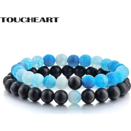 TOUCHEART 2 pcs/set Casual Natural Stone Bead Bracelets Bangles For Women Personality Handmade Jewelry Making Bracelet SBR180151