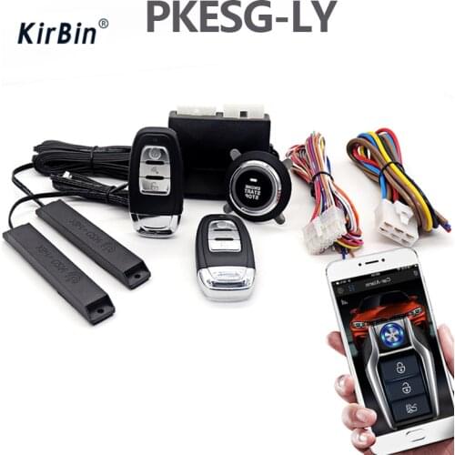 Smart Engine Stop-start Keyless Entry Central Locking Car Alarm Start-stop Button Car Remote Control By Phone Ignition 8pcs/set