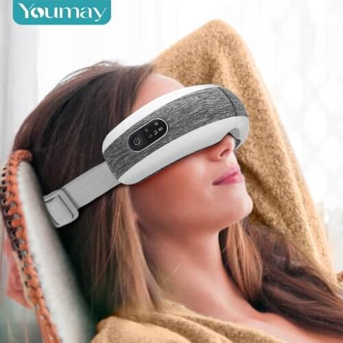 Youmay Smart Eye Massager Air Compression Heated Massage For Tired Eyes Dark Circles Remove Massage Relaxation Eye Care