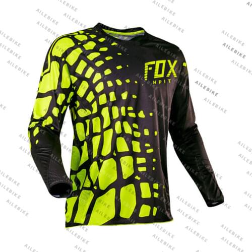 Hpit Fox Motorcycle Mountain Bike Team Downhill Jersey MTB Offroad Bicycle Locomotive Shirt Cross Country Mountain Bike Jersey