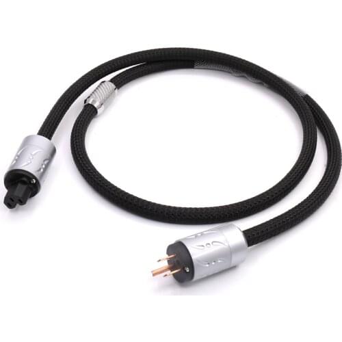 Hi End Viborg Multplex Copper Audiophile Power Cord Powerflux cable with US Pure Copper Plug For HIFI Amp