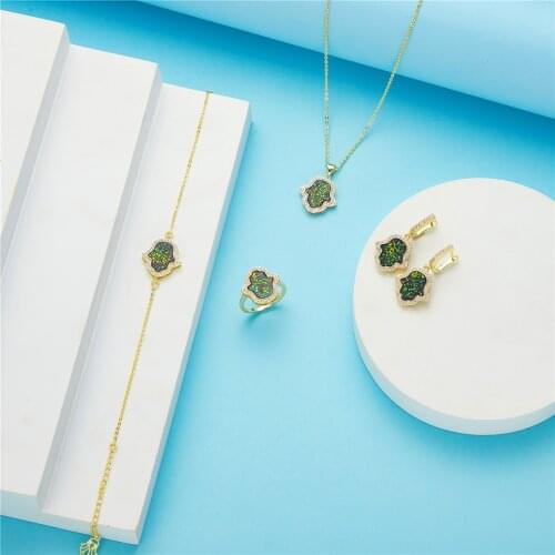 2020 OCT Moroccan Caftan wedding jewelry set for women fashion jewelry set copper high quality jewelry set