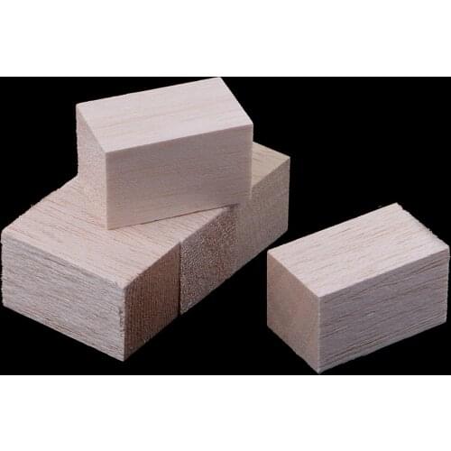 50/120mm Balsa Wood Block Unfinished Wood Sticks Rod DIY Model Craft Project
