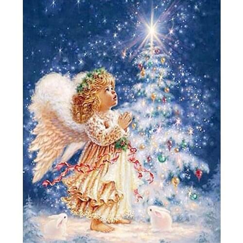 Diamond Painting Angel Diamond Embroidery Full Pack 3D DIY Diamond Mosaic Decorative Rhinestone Diamond Mosaic Sale