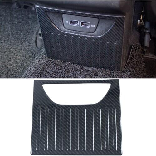 Car Accessories for VW Volkswagen Golf 8 MK8 2020 2021 Stainless Steel Interior Rear Console Anti-kick Cover Trim 1 Piece