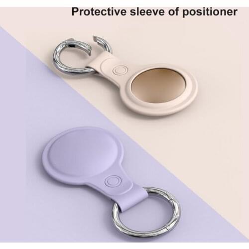For Apple Airtags Matte Silicone Protection Keychain Anti-lost Locator Tracker Keychain Protect Sleeve For Apple Airtag Case