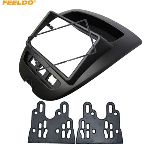 FEELDO Car 2DIN Stereo Fascia Panel Frame Adapter For Aygo Citren C1 Peugeot Radio Dash Plate Frame Installation Kit #HQ4886