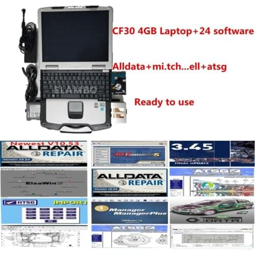 2020 Hot All data auto repair software Alldata 10.53 mit..ch-ell 2015 ATSG software 24 in 2TB HDD in cf30 laptop 4g