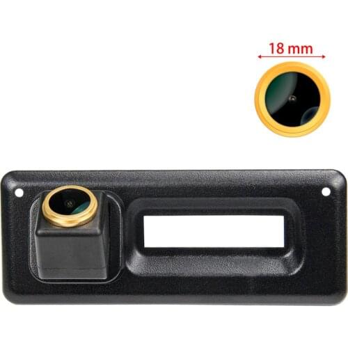 Misayaee Golden HD 1280x720P Car Rear View Reverse Backup Camera Trunk Handle for Renault Koleos 2010-2015 Night Vision