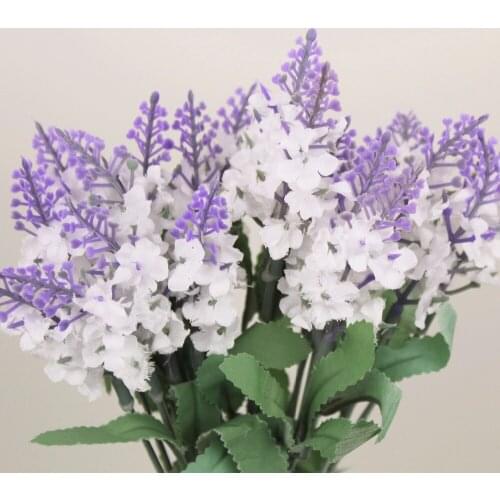 Pretty Charming 1 Bouquet Artificial Lavender Flowers Festival Party Decorative Flower Wedding Christmas Home Decal Flower