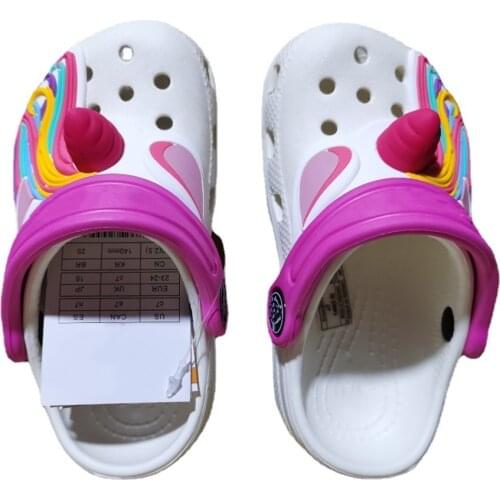 Baby Children Croc Shoes Summer Clogs 3D Unicorn Beach Sandals Kids Garden Boys Girls Non Slip Indoor Outdoor Toddler Slippers