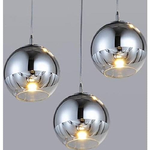 Glass Ball Chandelier Lighting Creative Individual Space Lamp Hanging Lamp Crystal Lustre Suspension Modern Light Fixture