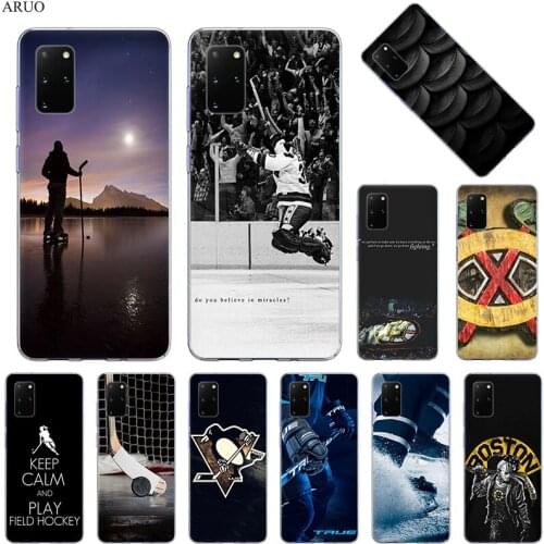 Phone Case For Samsung S20 Ultra S10 Lite S9 S8 Plus love ICE Hockey Cover for Samsung Note 20 10 Pro 9 8 Soft Silicone Cases